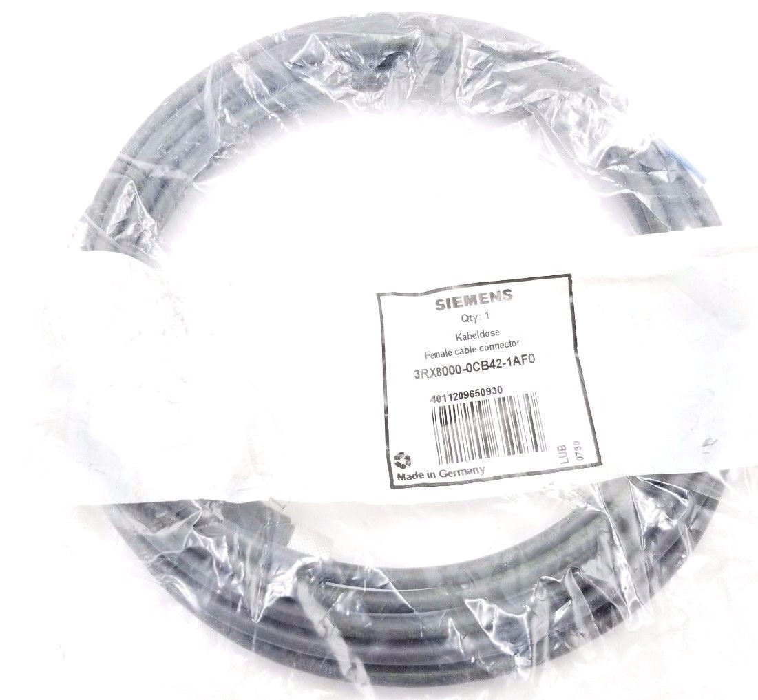 NEW SIEMENS 3RX8000-0CB42-1AF0 FEMALE CONNECTOR CABLE 3RX80000CB421AF0, 5M