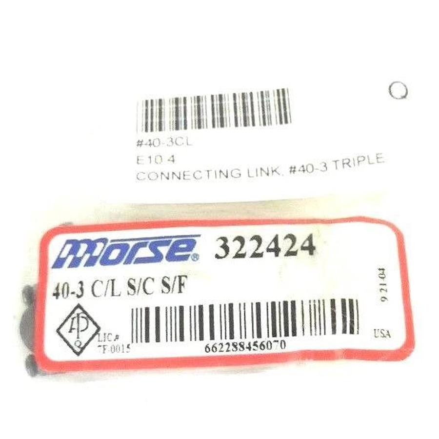 Used NEW MORSE 322424 40-3 C/L S/C S/F CONNECTING LINK