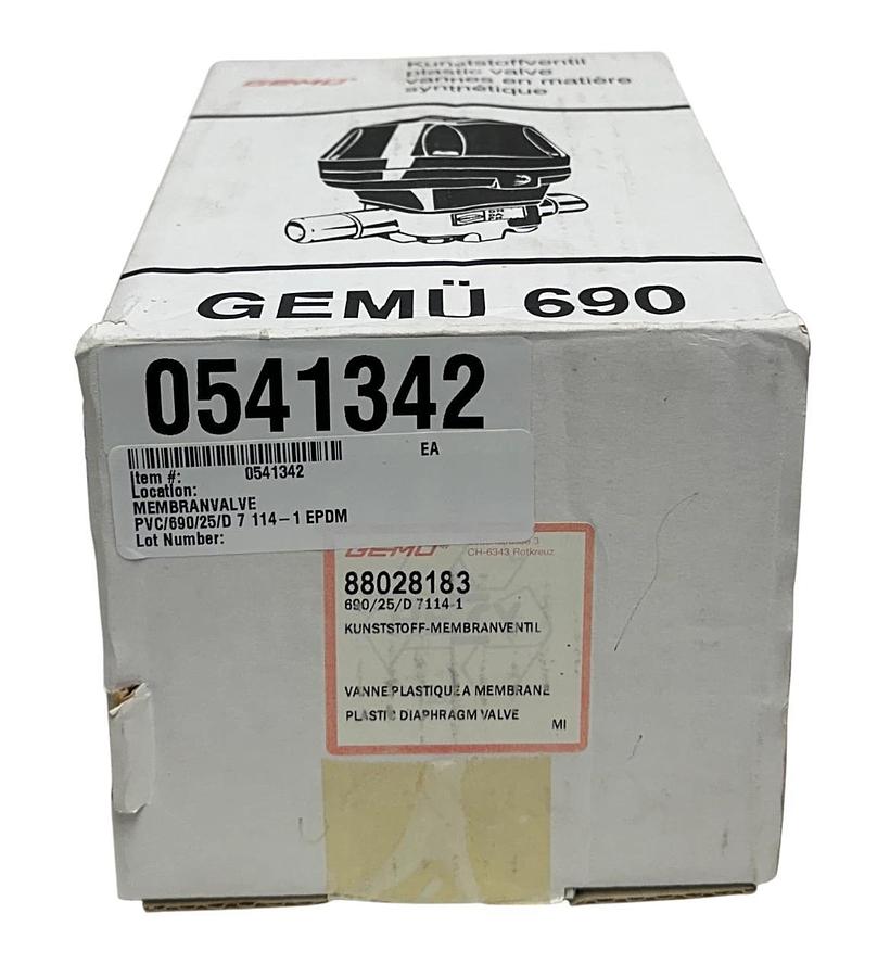 GEMU 690/25/D 7114-1 / 88028183 OEM PLASTIC DIAPHRAGM VALVE MEMBRANE NSMP