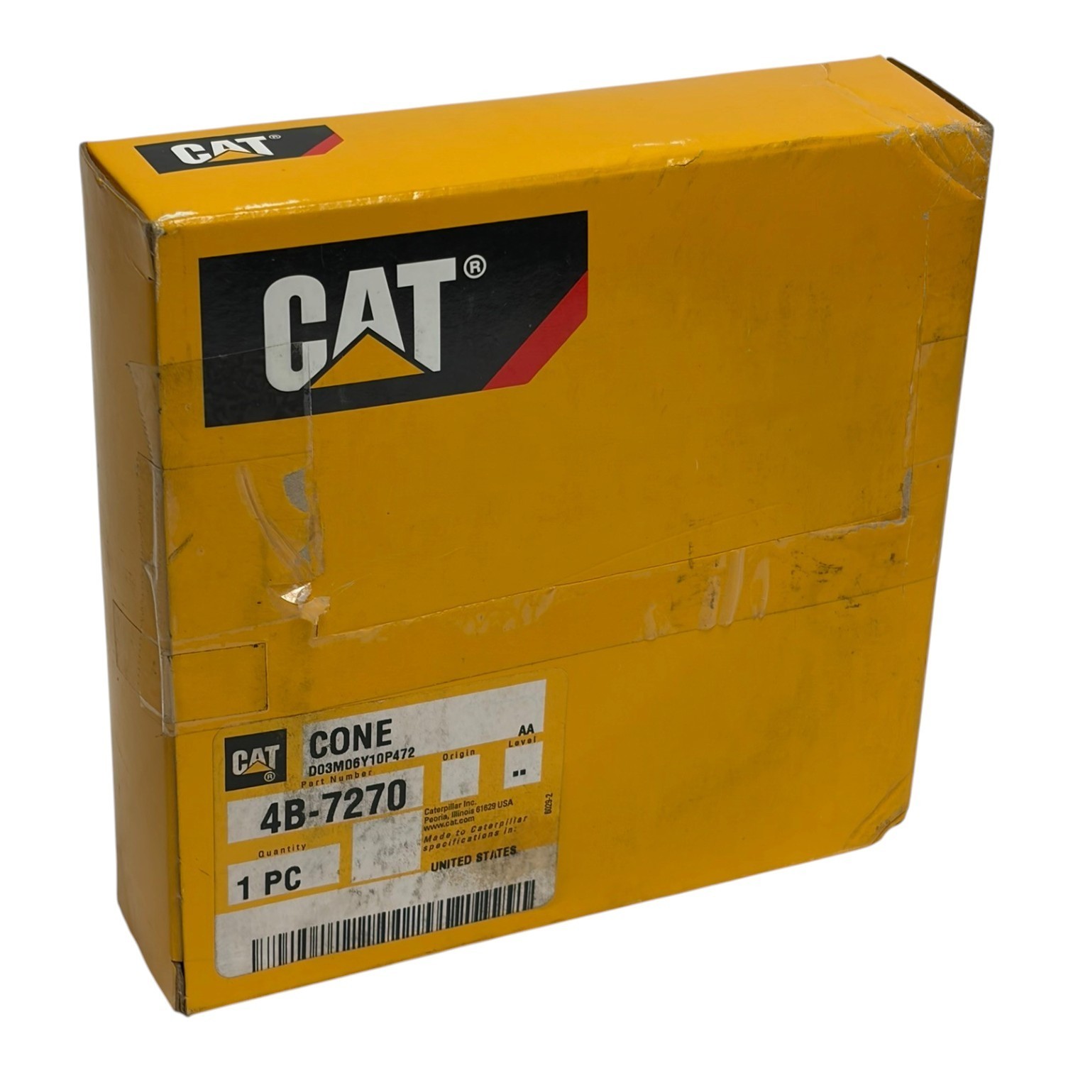 Used Genuine CAT Caterpillar 4B-7270 Tapered Roller Bearing Cone 3.75" ID New OEM