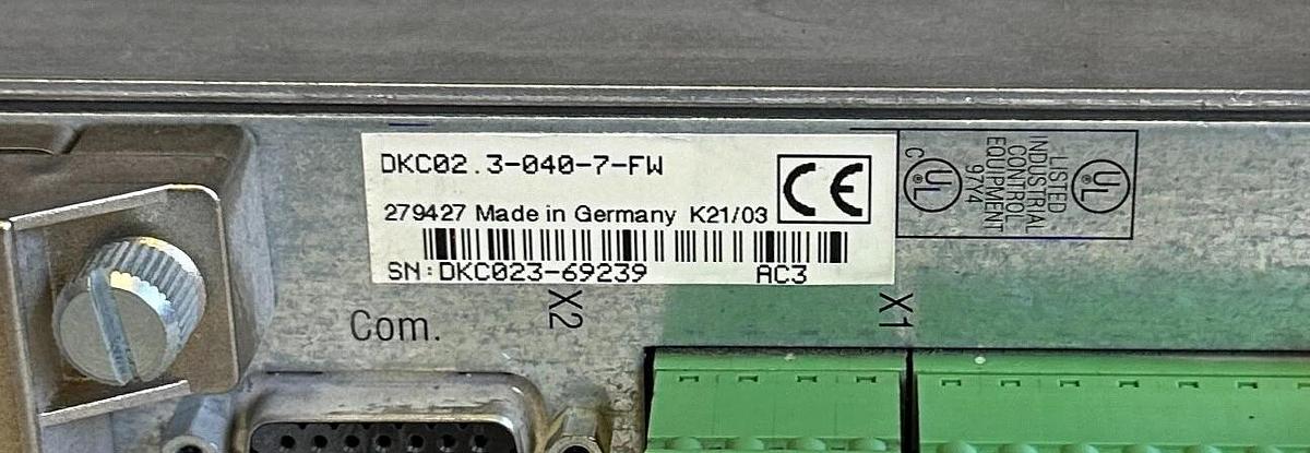 Used BOSCH INDRAMAT DKC02.3-040-7-FW / R911279427 ECO DRIVE SERVO 200-480V 279427
