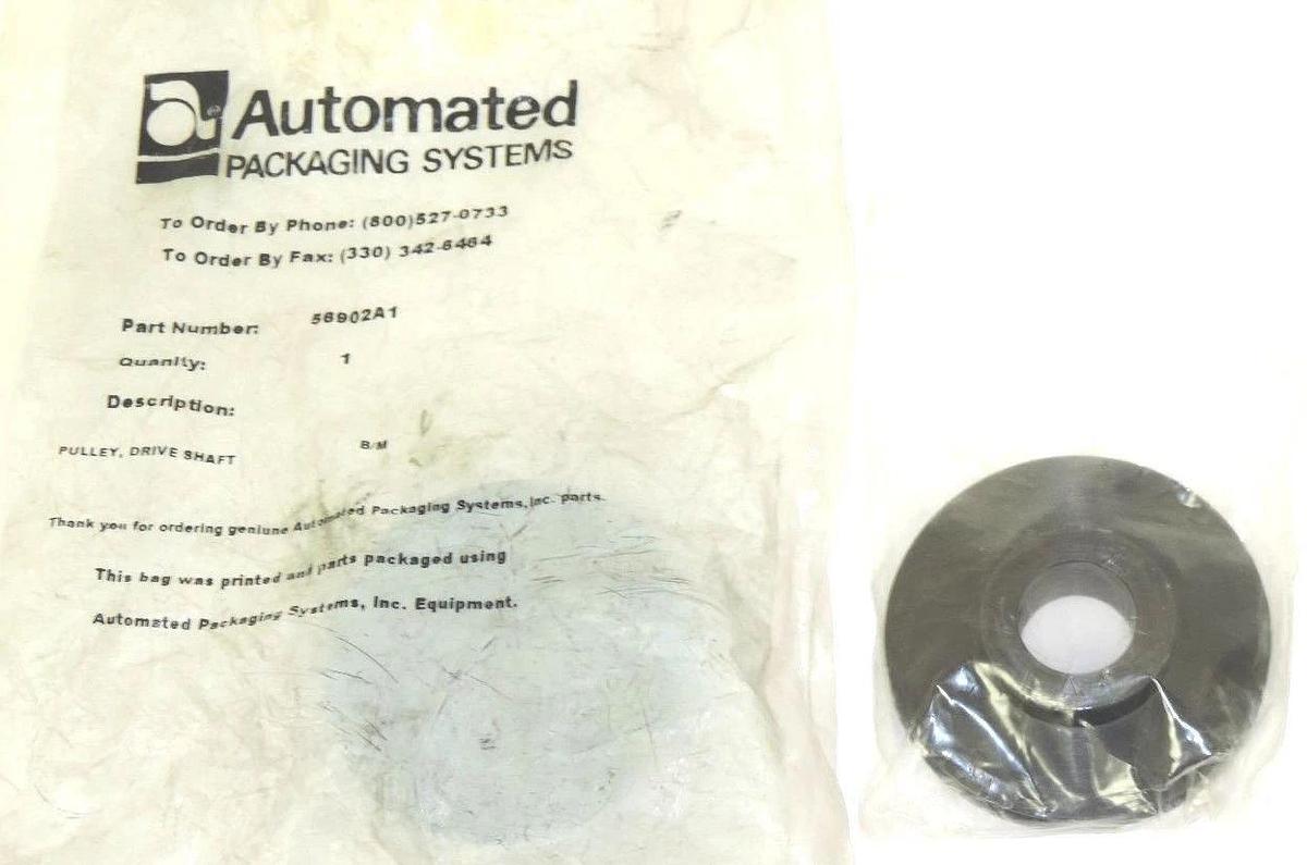 Used LOT OF 2 NEW AUTOMATED PACKAGING SYSTEMS 56902A1 PULLEY, DRIVE SHAFT