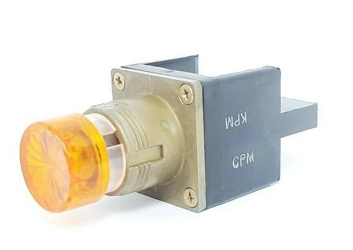 Used ALLEN BRADLEY 800MR-Q12 PILOT LIGHT 800MRQ12 SER. D 12V AC/DC AMBER