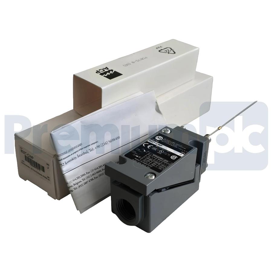 Used Allen-Bradley 802T-CWP /J Limit Switch Cat Whisker Plug-In Heavy Duty 2-Pos NSMP