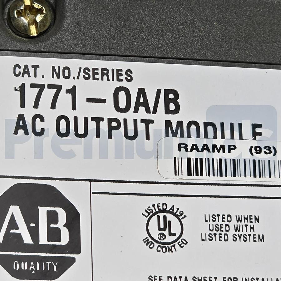 Allen Bradley 1771-OA /B PLC-5 Output Module 8-Pt 120V Rev. R02 1771OA NSMP