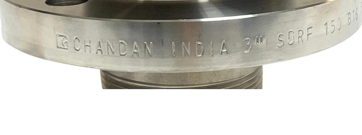 Chandan India 3" SORF 150 Stainless Flange To NPT Adapter F304/304L ProMach