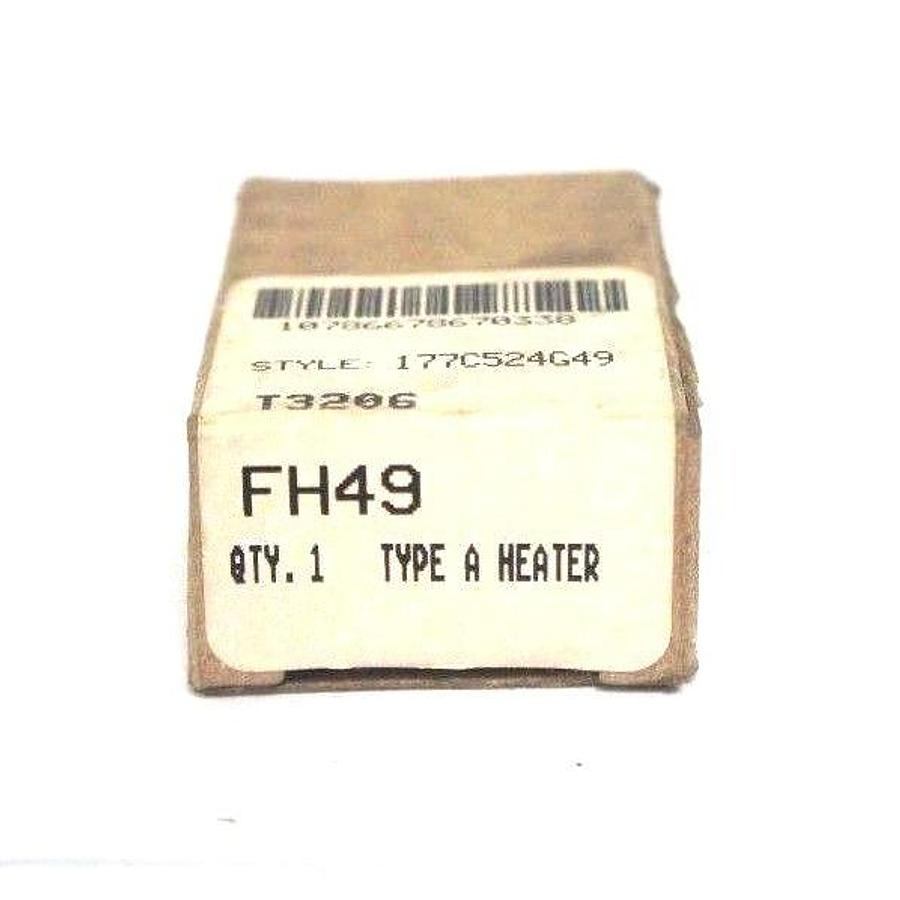 Used NEW CUTLER HAMMER FH49 TYPE A HEATER ELEMENT STYLE: 177C524G49