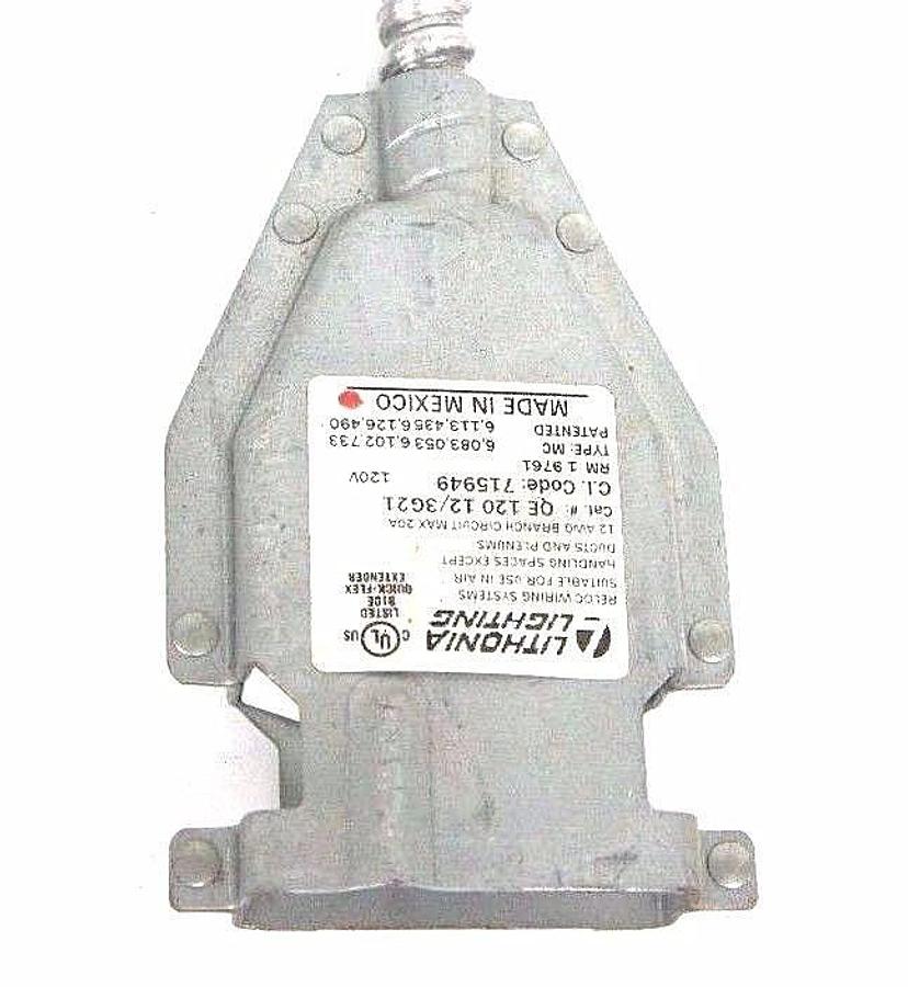 Used LITHONIA LIGHTING QE 120 12/3G21 QUICK FLEX EXTENDER, QE12012/3G21