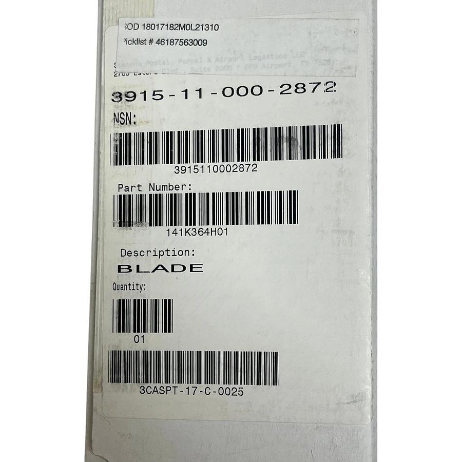 Siemens Dematic 141K364H01 Conveyor Diverter Blade 3915-11-000-2872 NEW SURPLUS