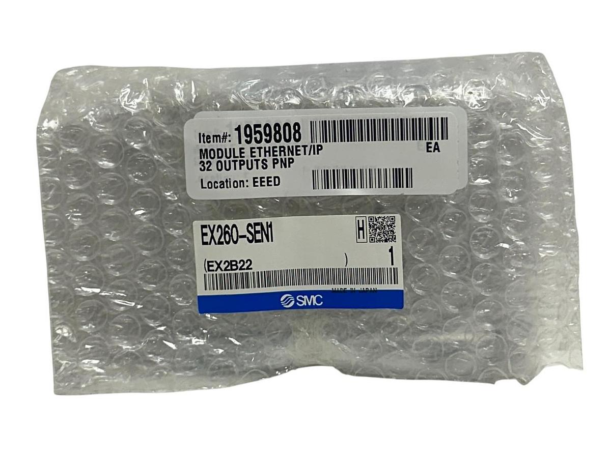 Used SMC EX260-SEN1 / EX260SEN1 EX260 SERIES FIELDBUS DEVICE EtherNet/IP 24VDC NSFS