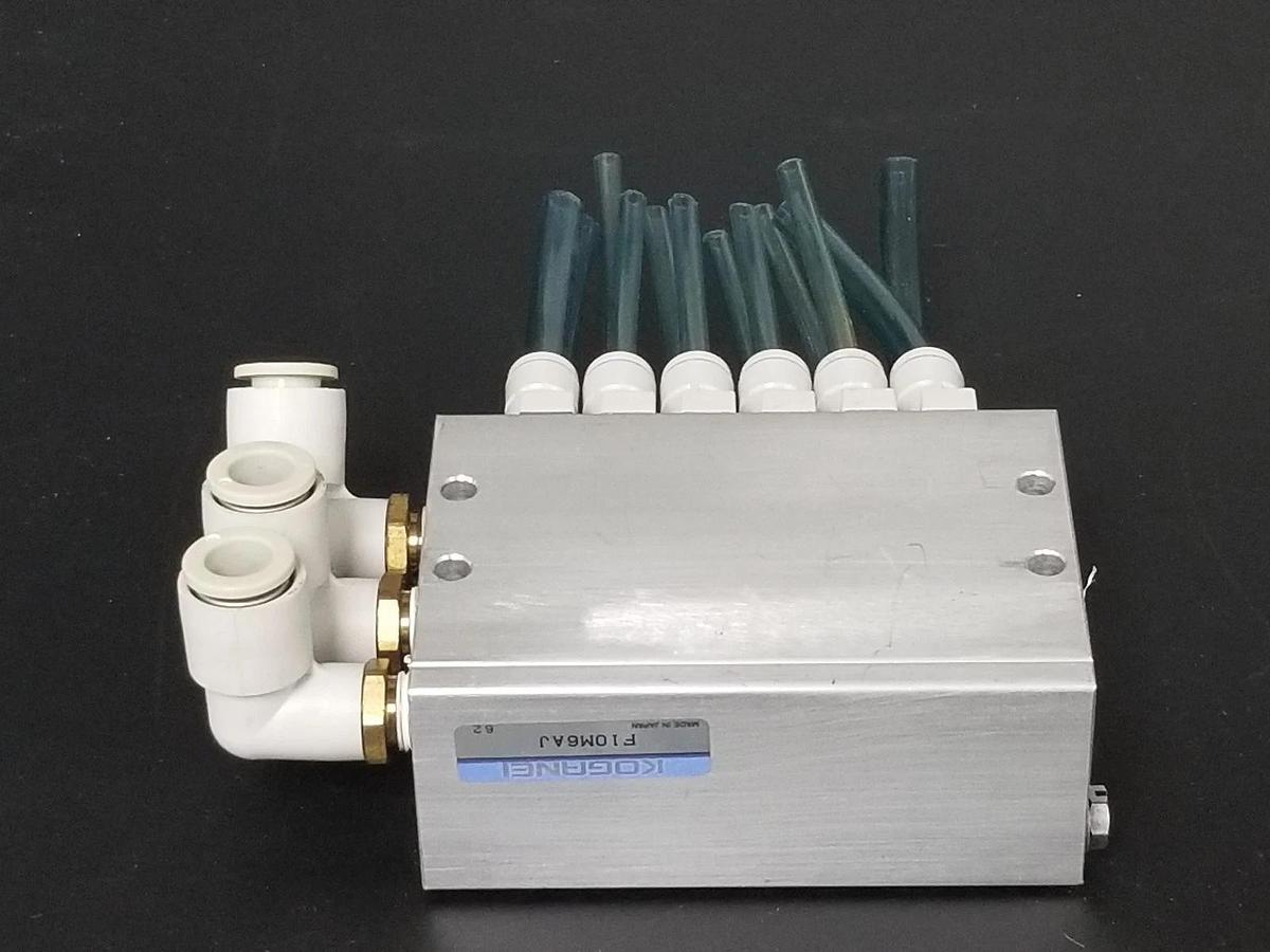 Used KOGANEI F10M6AJ MANIFOLD VALVE