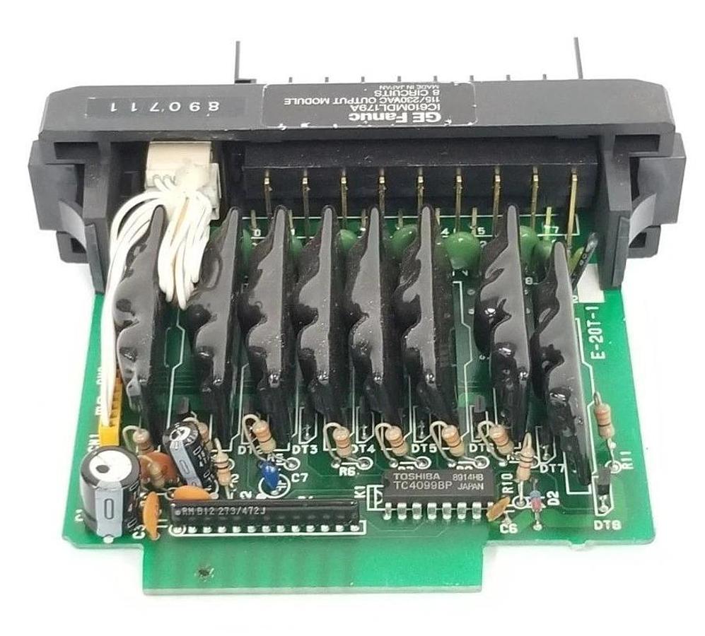 Used GE FANUC IC610MDL179A OUPUT MODULE 115/230VAC OUTPUT MODULE, MISSING DOOR