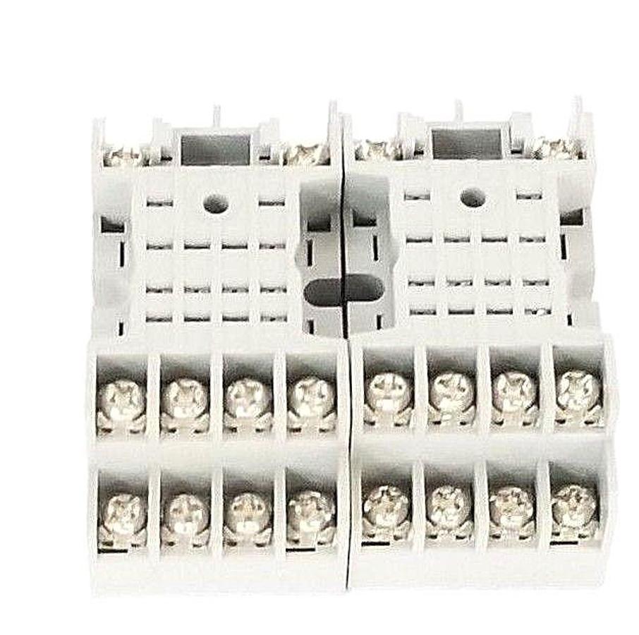 Used LOT OF 2 NEW SQUARE D 8501-NR45 RELAY SOCKET BASES 7A-300V 14AWG 8501NR45