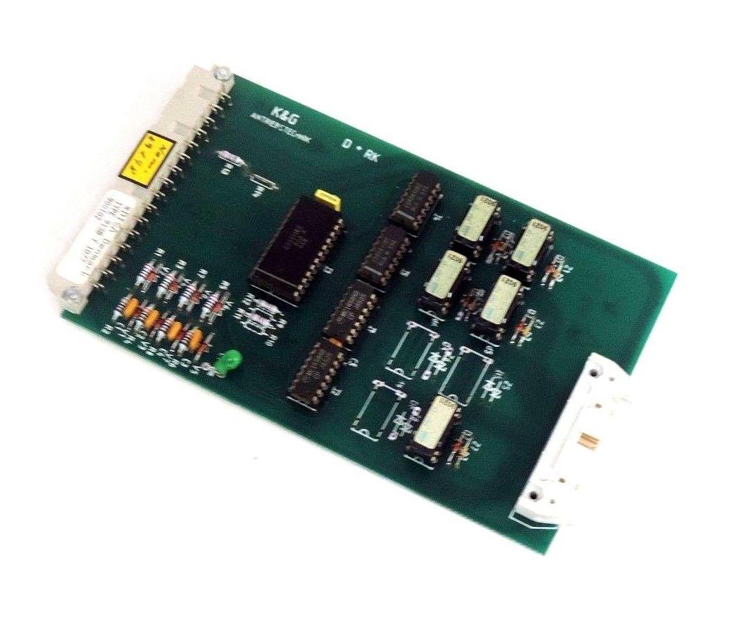 Used K & G DISA D+RK RAMP CARD 510-3571,9138 Y 1077, DRK