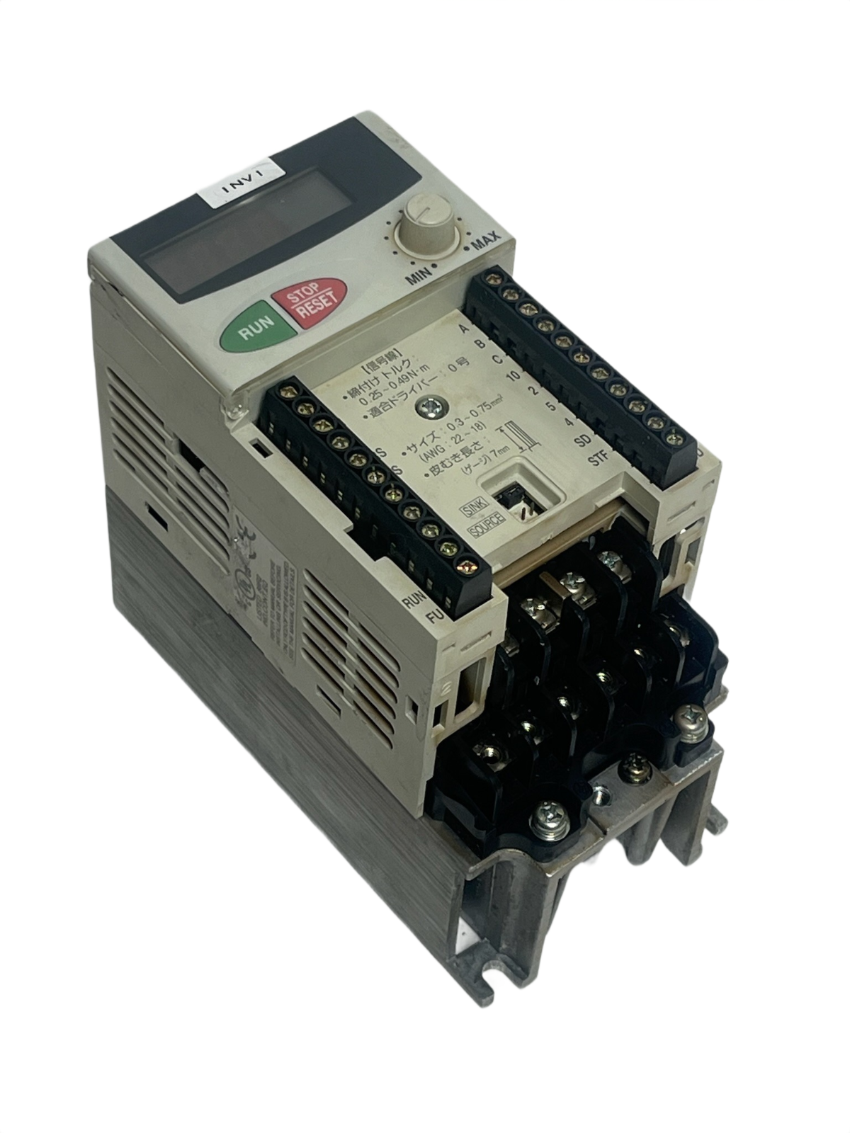 Used Mitsubishi FR-E520-0.4K AC Inverter Drive 0.4kW 0.5HP 230V 3-Phase VFD