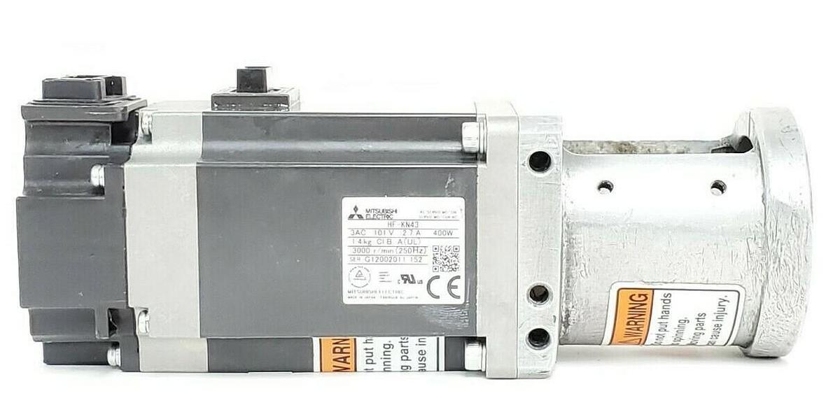 Used MITSUBISHI ELECTRIC HF-KN43 SERVO MOTOR 400W 3AC 101V 2.7A HFKN43