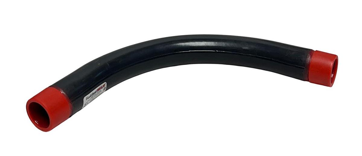 Used 6 PLASTI-BOND PRHELB-1-1/4X90 / PRHELB114X90 REDH2OT PVC COATED ELBOWS NSMP