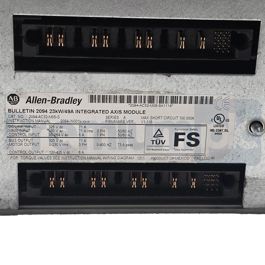 Used ALLEN BRADLEY 2094-AC32-M05-S /A Kinetix 6000 MULTI-AXIS SERVO DRIVE USPI (read)