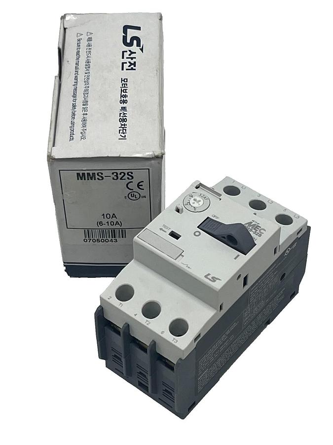 Used LS Electric MMS-32S-10A Manual Motor Starter Protector 6A to 10A 3-Pole NSMP