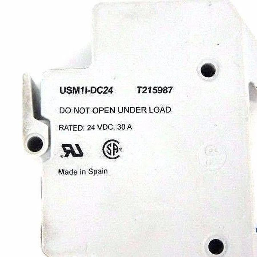 Used LOT OF 9 FERRAZ SHAWMUT USM1I-DC24 ULTRA SAFE FUSE HOLDERS 24VDC, 30A