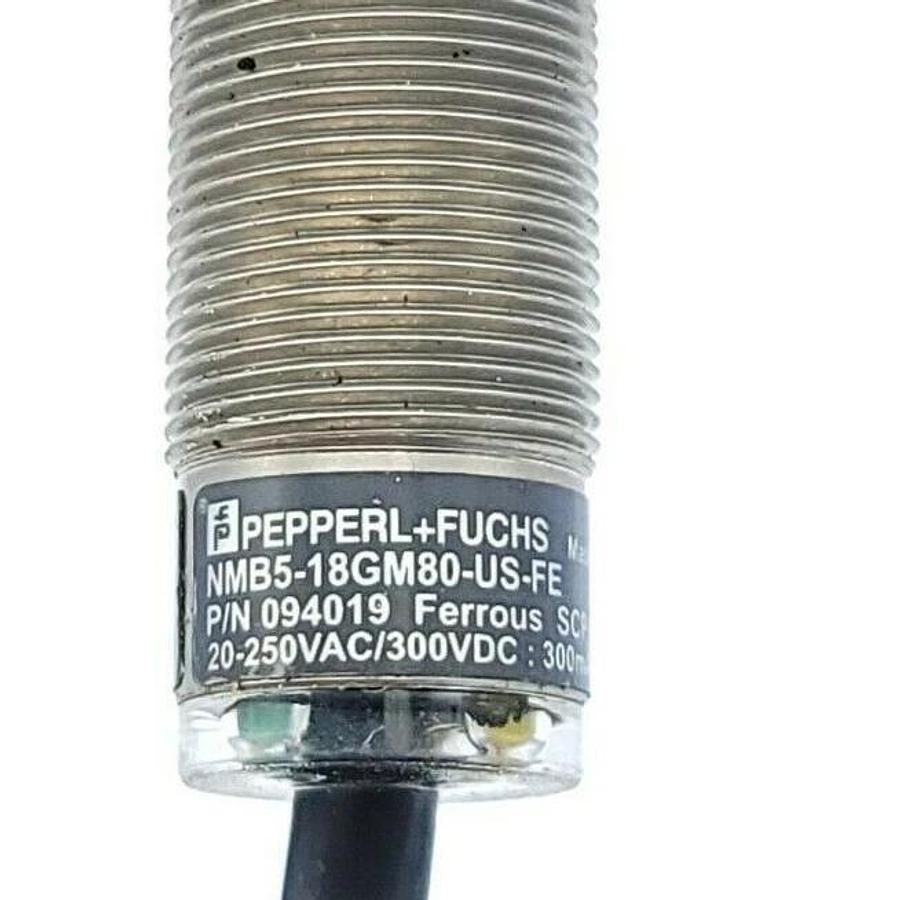Used NEW PEPPERL+FUCHS NMB5-18GM80-US-FE INDUCTIVE SENSOR P/N: 094019