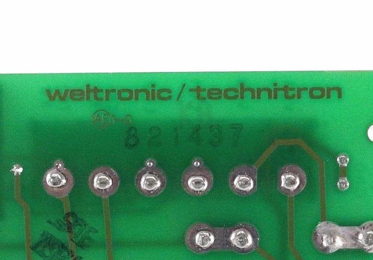 Used NEW WELTRONIC TECHNITRON 821437 ELECTRICAL BOARD 821438, 625594, 211834 0286 VSM