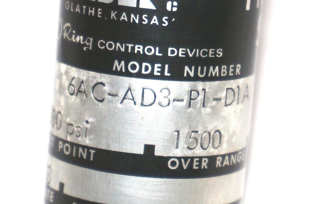 Used NEW SOR 6AC-AD3-P1-D1A PRESSURE SWITCH 12-100PSI 6ACAD3P1D1A