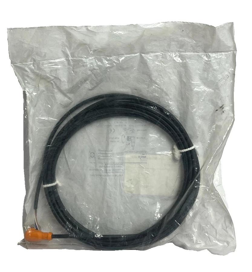 Used NEW ifm electronic EVC005 M12 Connection Cable 4-Pin Female 5m PUR Sealed