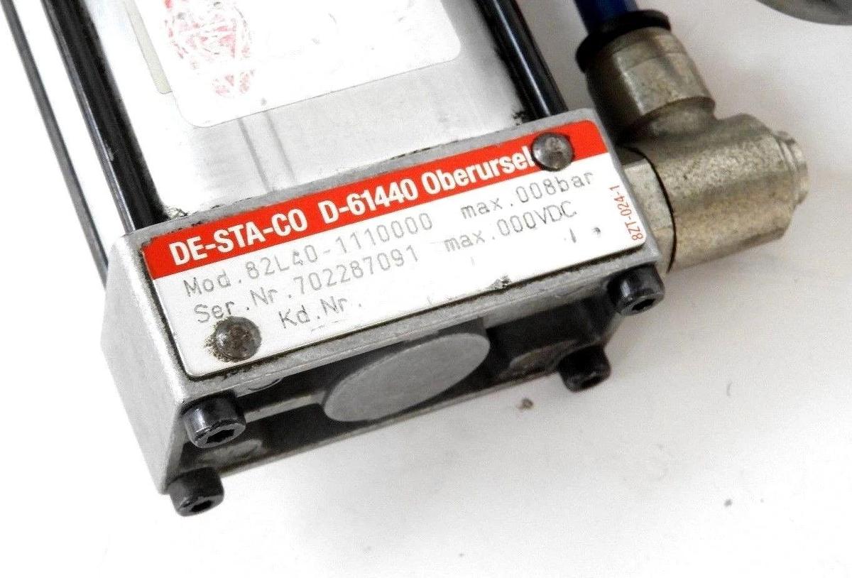 Used DE-STA-CO 82L40-112B800 PNEUMATIC POWER CLAMP 82L40-1110000