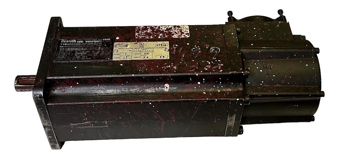 Used REXROTH MKE098B-047-GP0-BUNN / R911330073 HAZARDOUS LOCATION SERVO MOTOR 3-PHASE