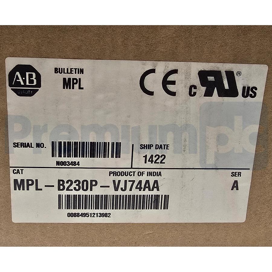 Allen Bradley MPL-B230P-VJ74AA /A Servo Motor 460V 5000RPM Keyed w/ 24VDC Brake 884951213982