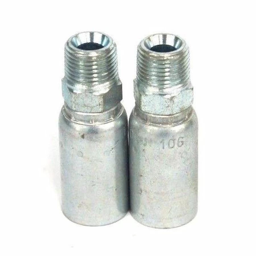 Used LOT OF 2 NEW EATON 06U-106 HYDRAULIC HOSE FITTINGS 06U106