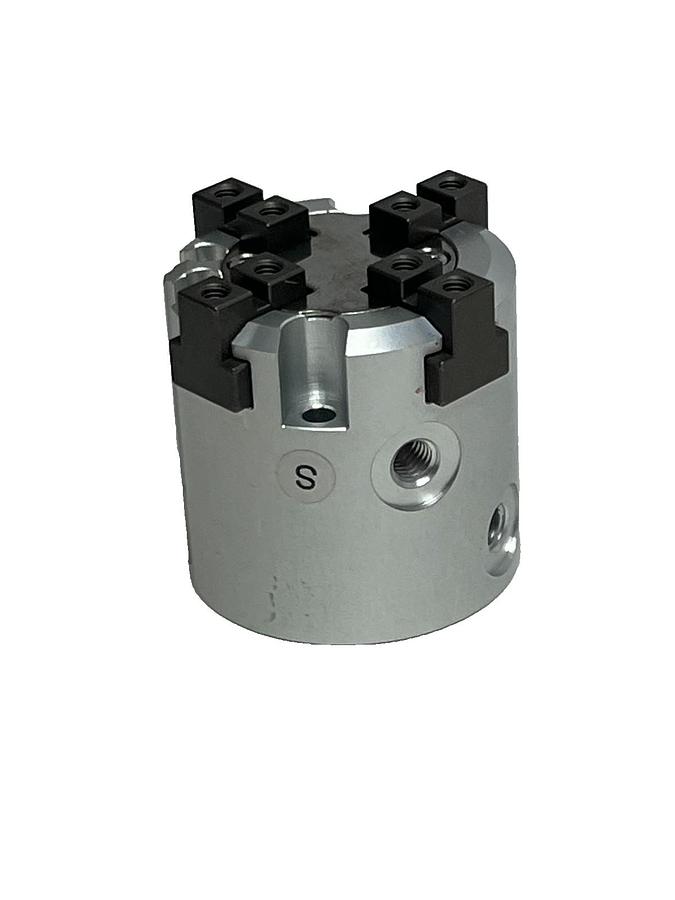 Used New SMC MHS4-20D Rotary Air Chuck 4-Finger Parallel Gripper Cylinder 20mm Bore