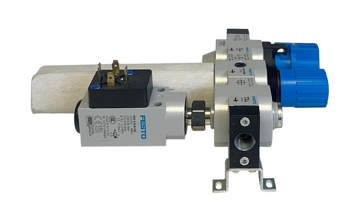 Used FESTO LFR-1/4-D-MINI-KF / 185769 AIR PREPARATION ASSEMBLY LFR SERIES MINI NSNP