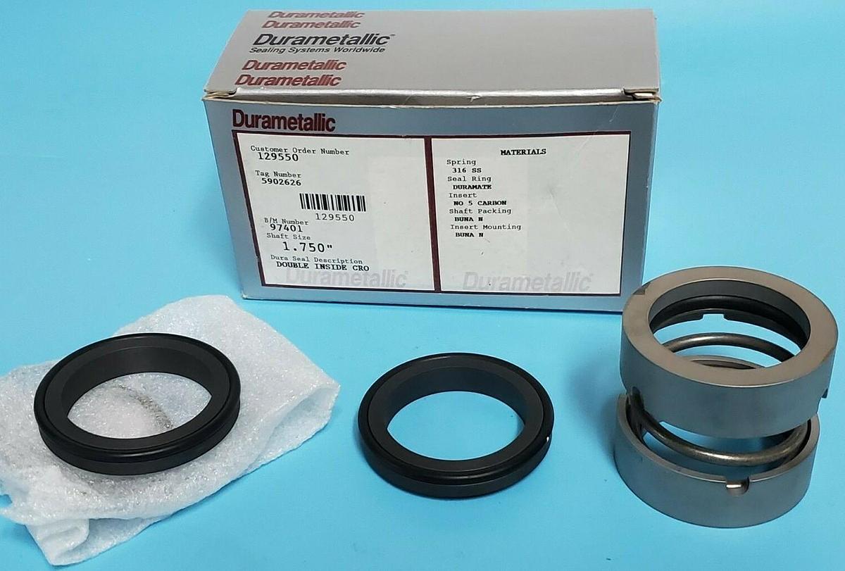 Used NIB DURAMETALLIC 97401 MECHANICAL SEAL KIT, 129550, 5902626, 1.750"