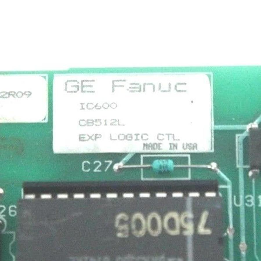 Used GE FANUC IC600CB512L EXPANDED LOGIC CONTROL BOARD W/ IC600FP501K