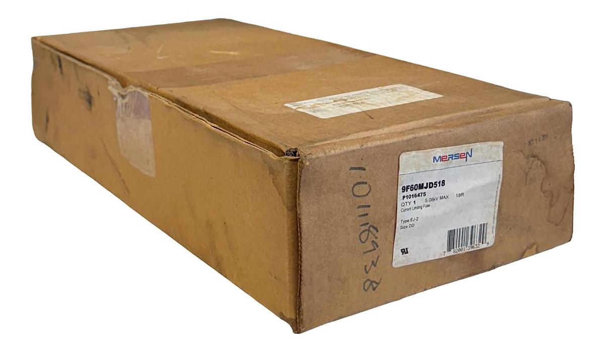 Used NEW MERSEN 9F60MJD518 / EJ-2 CURRENT LIMITING FUSE DD 5.08kV DOUBLE-BARREL NSMP