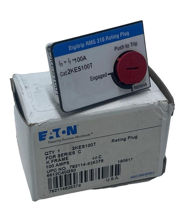 Eaton 2KES100T Rating Plug 100A Digitrip 310 Series C KD Frame 3-Pole - NSMP