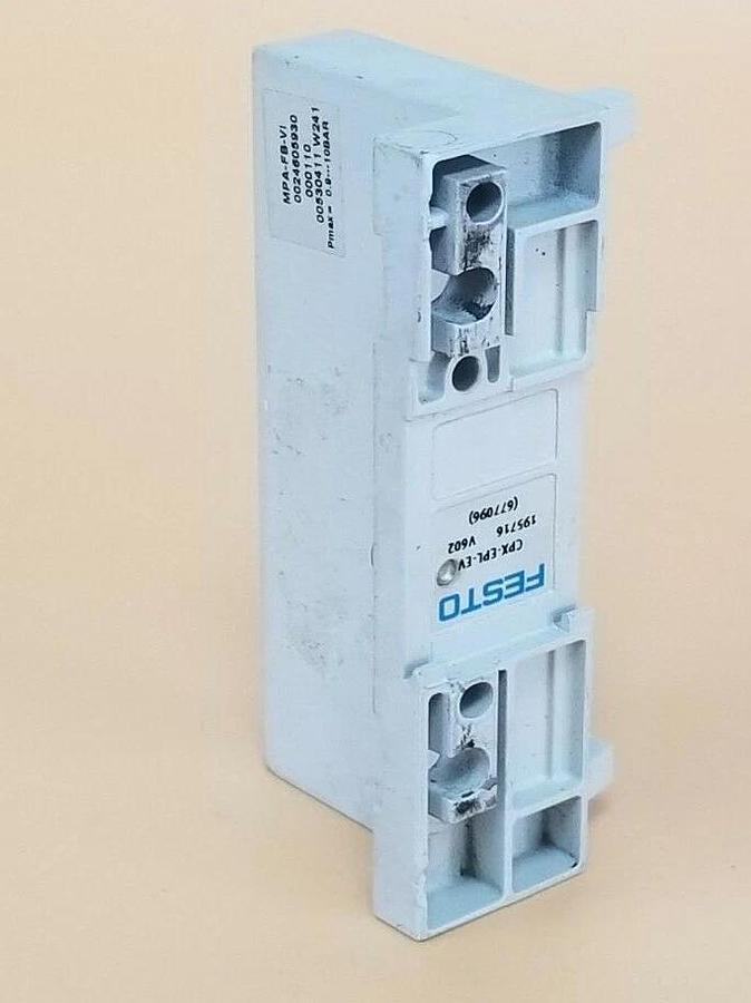 Used FESTO CPX-EPL-EV END COVER PLATE 195716 V602 (677096) 665986 MPA-FB-VI 00530411