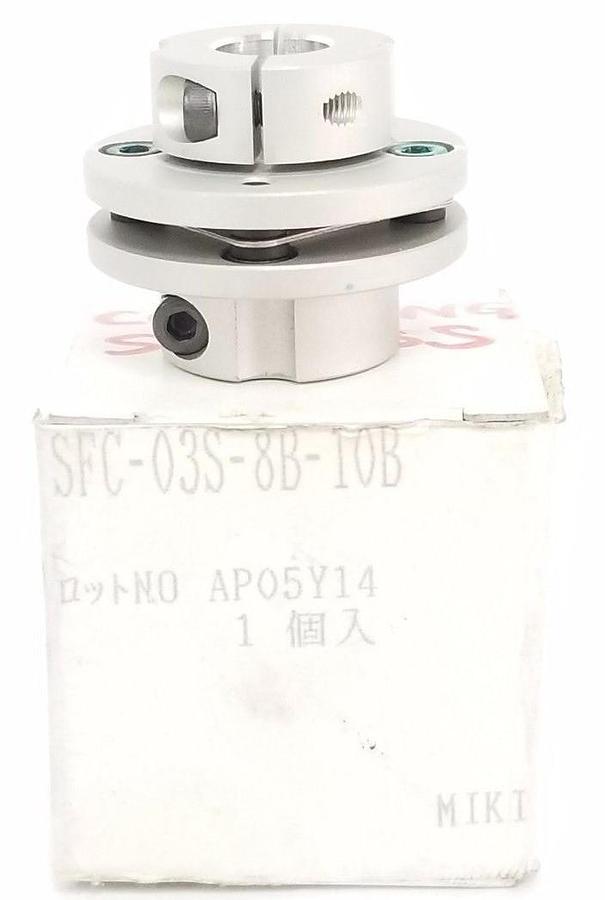 Used NIB MIKI PULLEY CO. SFC-03S-8B-10B COUPLING SFC03S8B10B, AP05Y14
