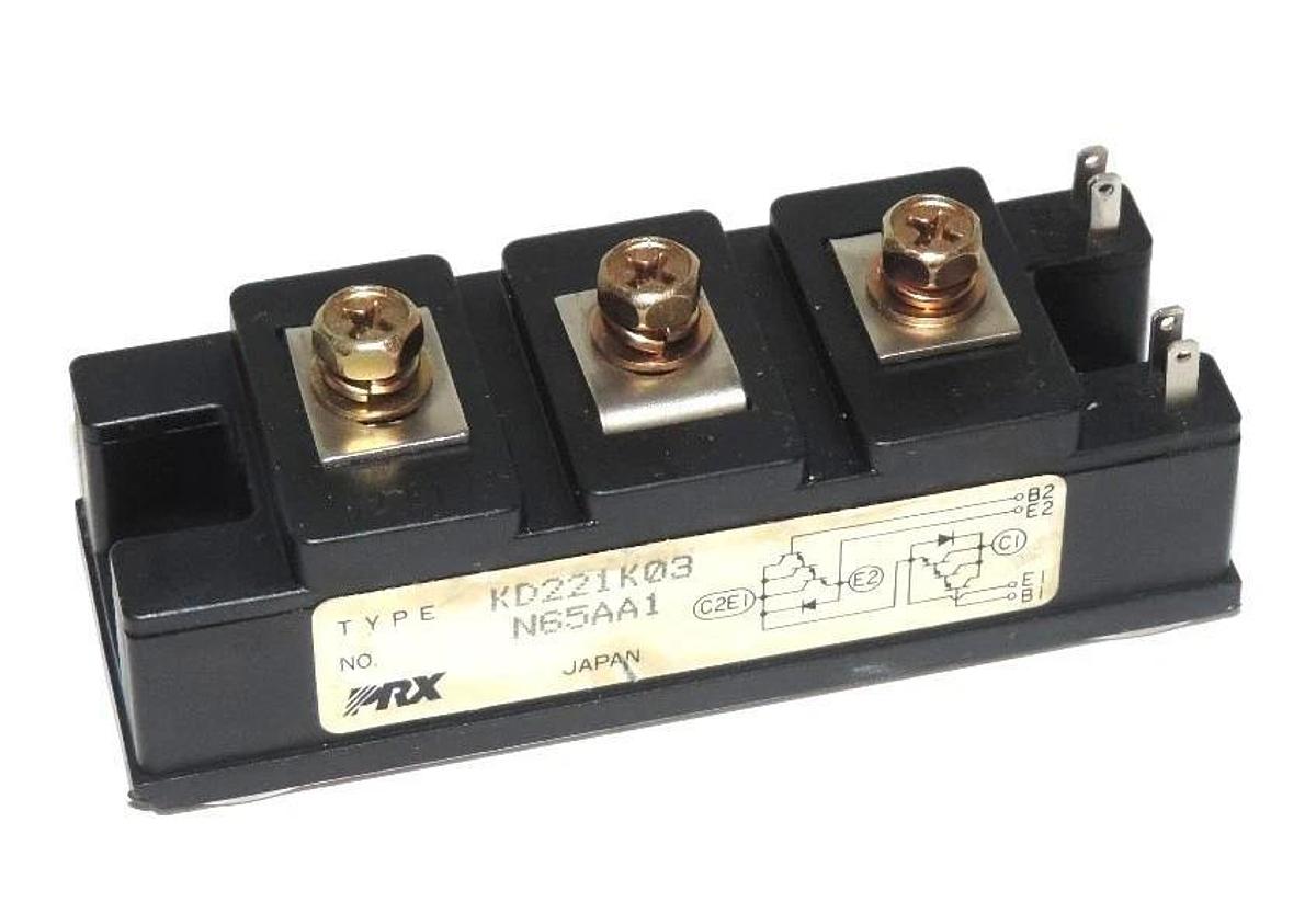 Used POWEREX KD221K03 POWER DARLINGTON TRANSISTOR, 30AM, 1000V, N65AA1