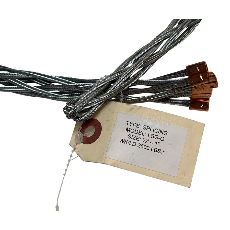 Lewis LSG-O 1/2" - 1" Cable Splicing Wire Mesh Grip Snake Grip 2500 lbs WLL New