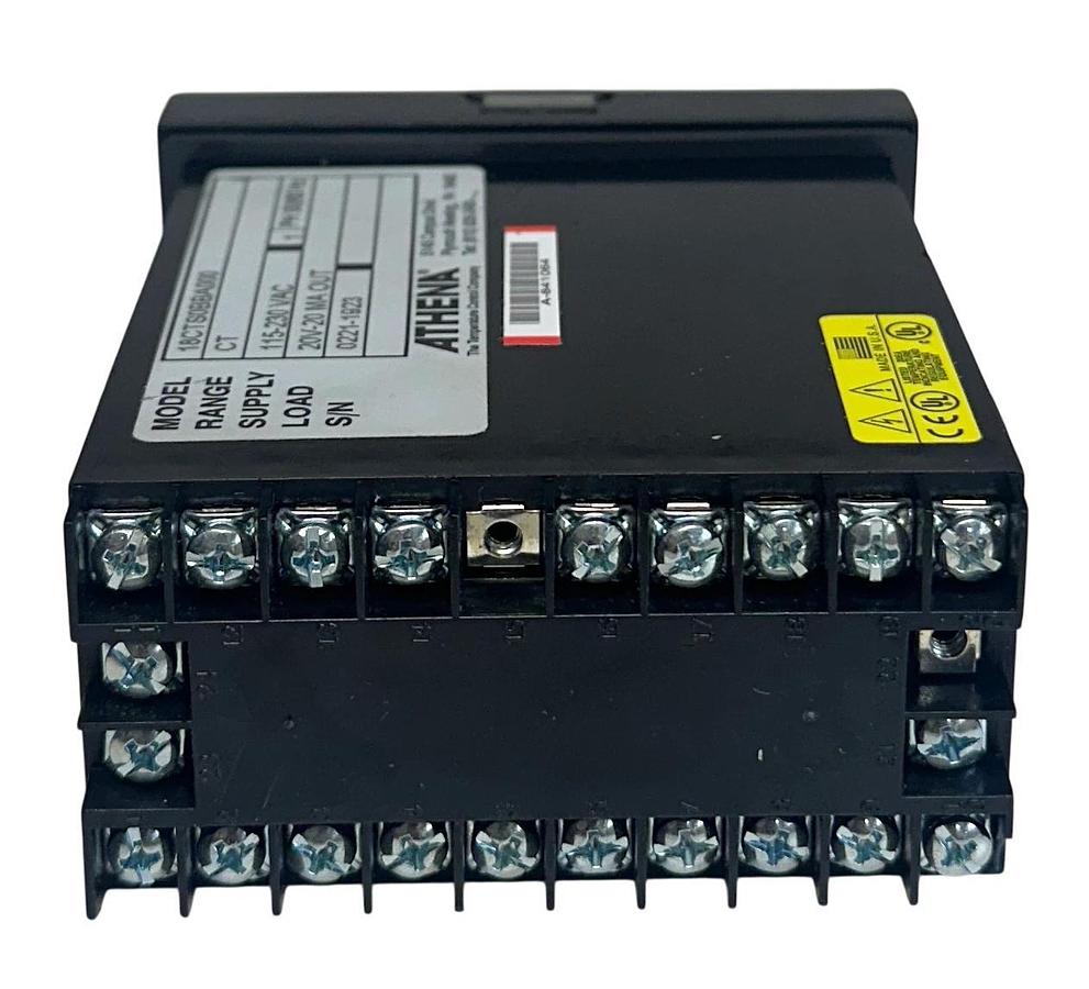 Refurbished ATHENA 18CTS0BBA000 TEMPERATURE CONTROLLER 1PH 115-230VAC 50/60Hz REPAIRED