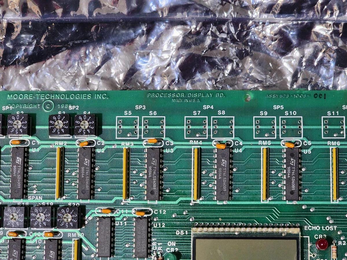 Used MOORE TECHNOLOGIES INC. 523-1008-001 PROCESSOR DISPLAY BOARD 5231008001