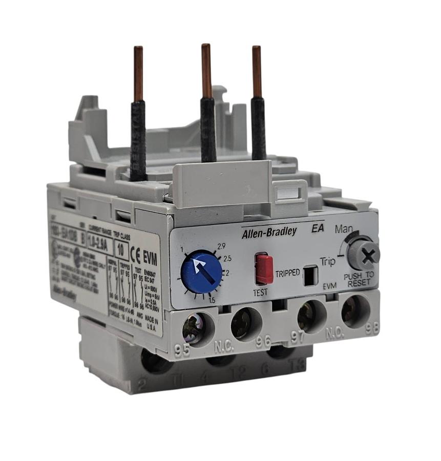 Used NIB ALLEN BRADLEY 193-EA1DB OVERLOAD RELAY 1.0-2.9 AMP 193EA1DB SER. B