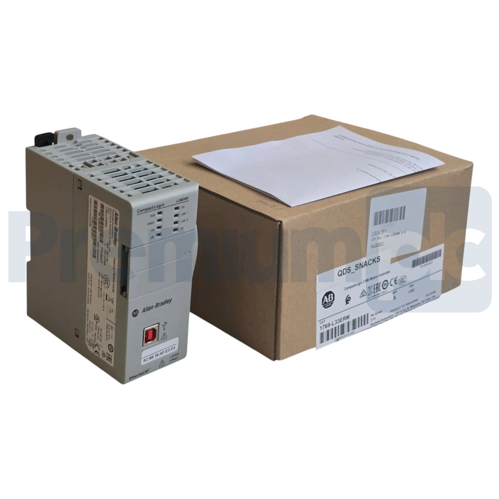 Used Surplus Allen Bradley 1769-L33ERM /A CompactLogix 5570 L3 2MB Motion Controller