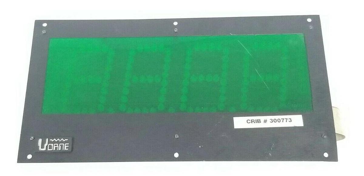 Used VORNE INDUSTRIES M114/V77 DISPLAY ASSEMBLY REV. 20 77/232/-0-485/485 V188-2