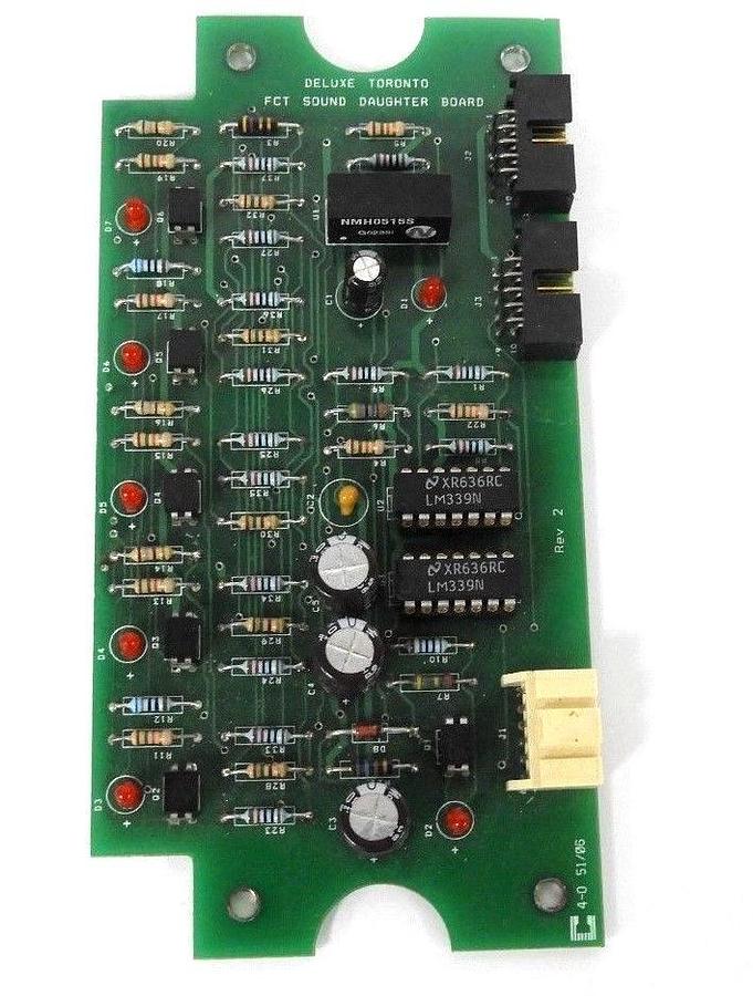 Used DELUXE TORONTO 4-0 51/06 FCT SOUND DAUGHTER BOARD REV. 2