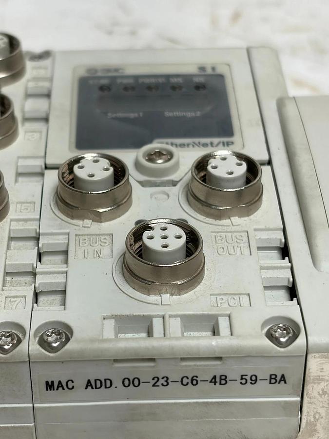 SMC EX600-SEN3 EtherNet IP Valve Manifold VQ2000 EX600-DXPD 6-Station