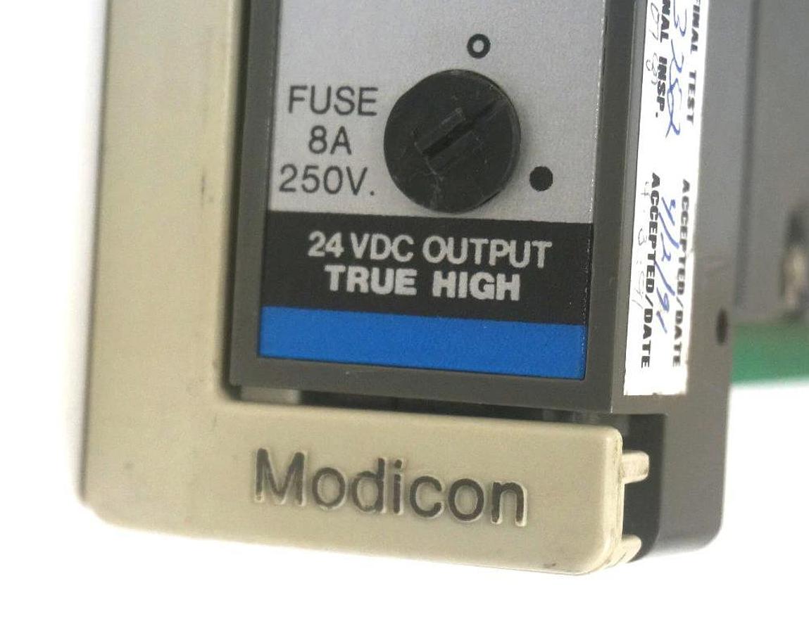 Used MODICON AS-B824-016 OUTPUT MODULE 24VDC TRUE HIGH ASB824016